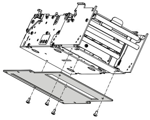 Zebra Mounting Plate for Large Media Roll Adapter - P1027728