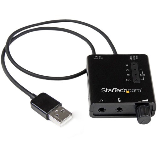 Startech.Com USB Stereo Audio Adapter External Sound Card with SPDIF Digital Audio